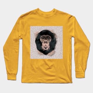 Chimpanzee Ink Splash Long Sleeve T-Shirt